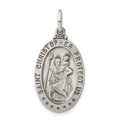 Sterling Silver St. Christopher Medal