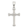 Sterling Silver Polished Cross Pendant