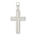 Sterling Silver Polished Cross Pendant