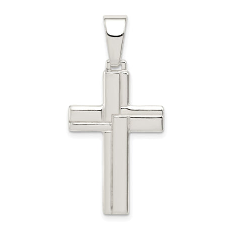 Sterling Silver Polished Cross Pendant