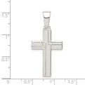 Sterling Silver Polished Cross Pendant