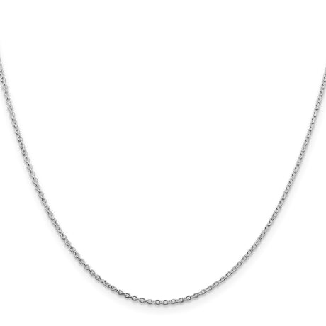 Sterling Silver Rhodium-plated 1.5mm Cable Chain