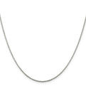 Sterling Silver 1.1mm Diamond-cut Rope Chain