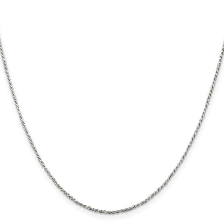 Sterling Silver 1.1mm Diamond-cut Rope Chain