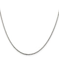 Sterling Silver 1.5mm Diamond-cut Rope Chain