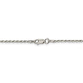 Sterling Silver 1.85mm Diamond-cut Rope Chain Anklet