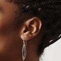 Sterling Silver Multi-Hoop Dangle Earrings