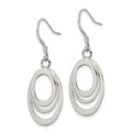 Sterling Silver Oval Dangle Earrings