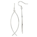 Sterling Silver Ichthus (fish) Earrings