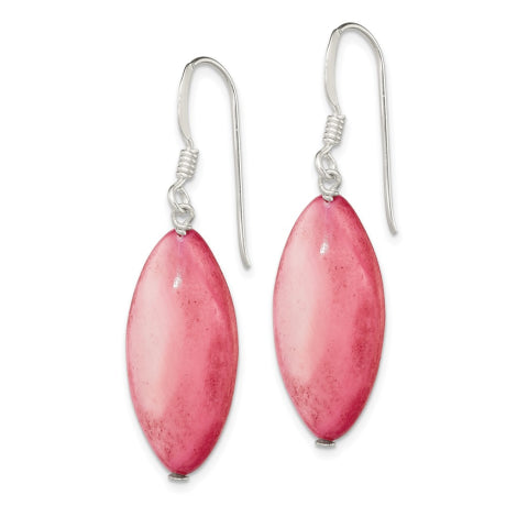 Sterling Silver Pink Mother of Pearl Earrings