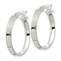 Sterling Silver 2.75x20mm Hoop Earrings