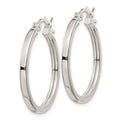 Sterling Silver 2.5x25mm Polished Hoop Earrings