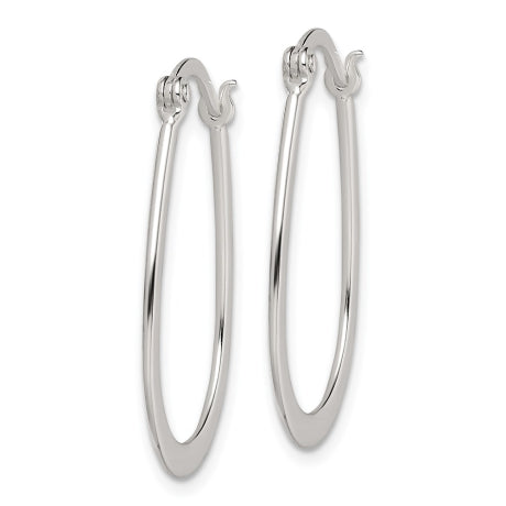 Sterling Silver Polished Hoop Earrings