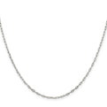 Sterling Silver 1.75mm Elongated Open Link Chain