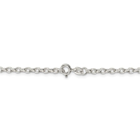 Sterling Silver 2.75mm Oval Fancy Rolo Chain