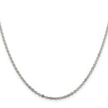 Sterling Silver 2mm Flat Link Cable Chain