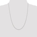 Sterling Silver Rhodium-plated 1.3mm Loose Rope Chain