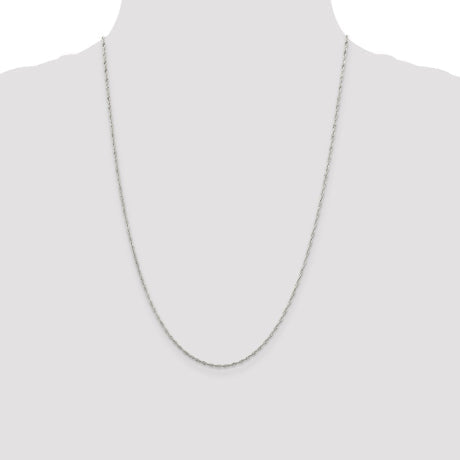 Sterling Silver 1.4mm Singapore Chain