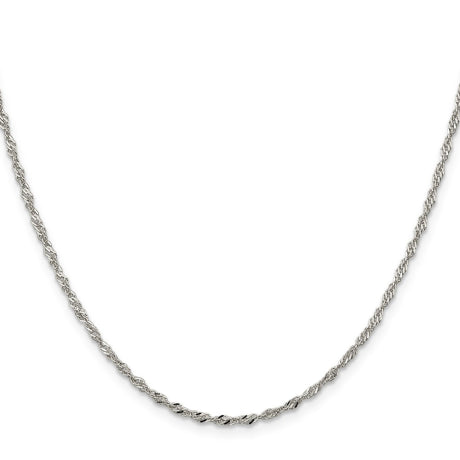 Sterling Silver 2mm Singapore Chain