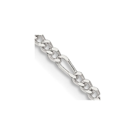 Sterling Silver 2.25mm Figaro Chain