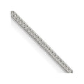 Sterling Silver 1.25mm Diamond-cut Round Franco Chain