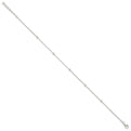 Sterling Silver 9in Plus1.5 in ext Polished Anklet