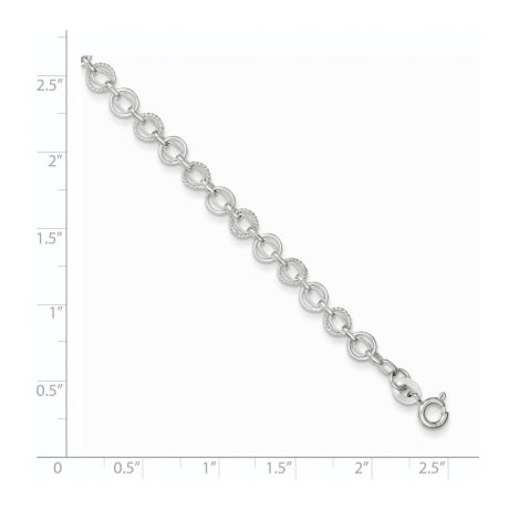 Sterling Silver 5mm Fancy Bracelet