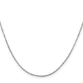 Sterling Silver 1mm Round Box Chain