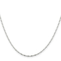 Sterling Silver 1.5mm Fancy Beaded Chain