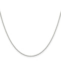 Sterling Silver 1.25mm Beaded Chain