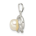 Sterling Silver Polished Freshwater Cultured Pearl Pendant