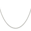 Sterling Silver 1.25mm Diamond-cut Forzantina Cable Chain