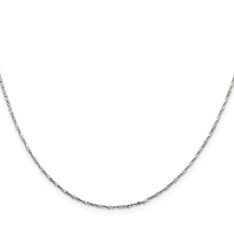 Sterling Silver 1.2mm Twisted Serpentine Chain