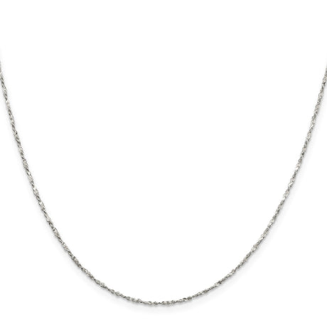 Sterling Silver 1.4mm Twisted Serpentine Chain