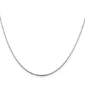 Sterling Silver 1.2mm Patterned Diamond-cut Snake Chain