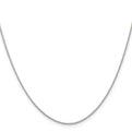 Sterling Silver .95mm Diamond-cut Round Spiga Chain