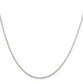 Sterling Silver 1.25mm Diamond-cut Round Spiga Chain