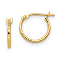 14k Madi K 1mm Hoop Earrings