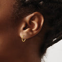 14k Madi K 1mm Hoop Earrings