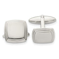 Chisel Stainless Steel Polished Square Cufflinks