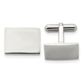 Stainless Steel Polished Rectangle Cufflinks