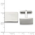 Stainless Steel Polished Rectangle Cufflinks