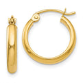 14k Polished Hoop Earring