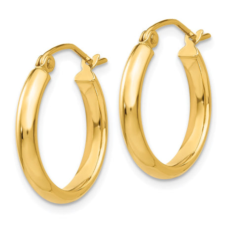 14k Polished Hoop Earring