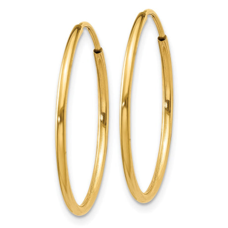 14k 1.25mm Endless Hoop Earring