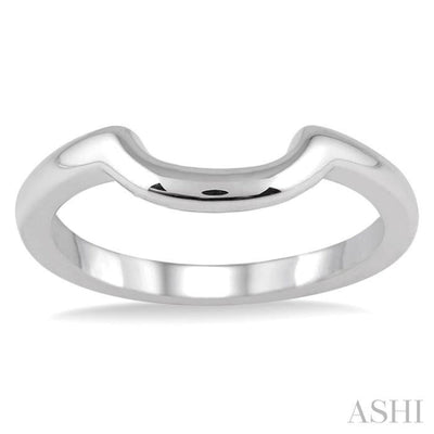 Shadow Wedding Band in 14K White Gold