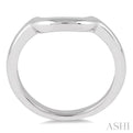 Shadow Wedding Band in 14K White Gold