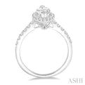 1/2 Ctw Diamond Semi-mount Engagement Ring in 14K White Gold