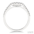 1/5 Ctw Round Cut Diamond Wedding Band in 14K White Gold