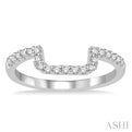 1/4 Ctw Diamond Wedding Band in 14K White Gold